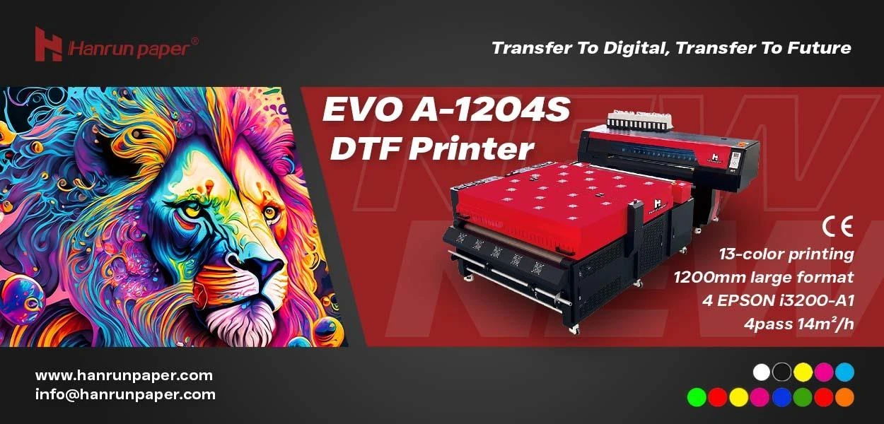 新製品 | EVO A-1204S DTF プリンター &ndash; 簡単にマルチカラーをマスター