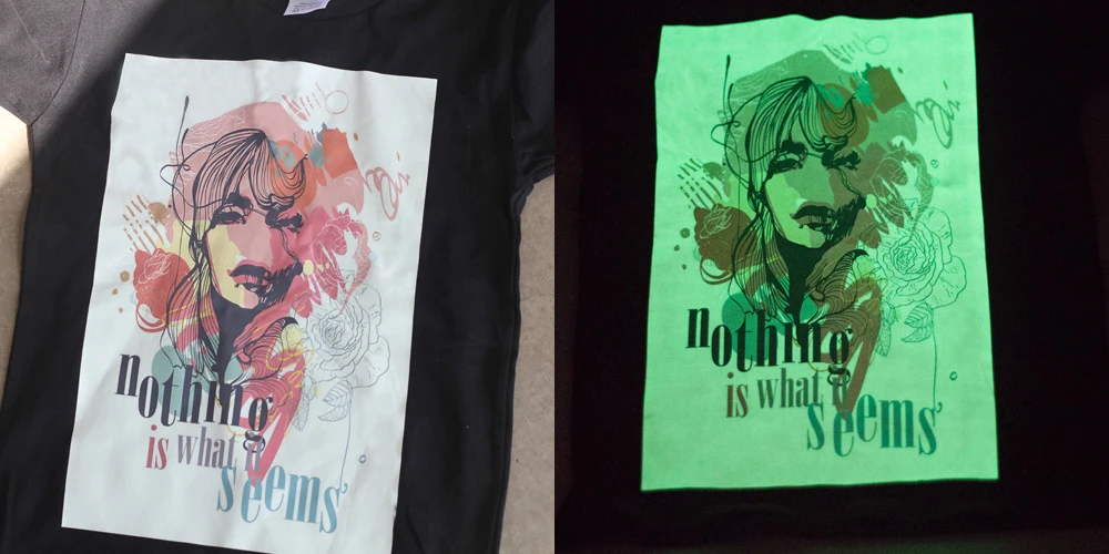 蓄光ダークインクジェットTシャツ用紙