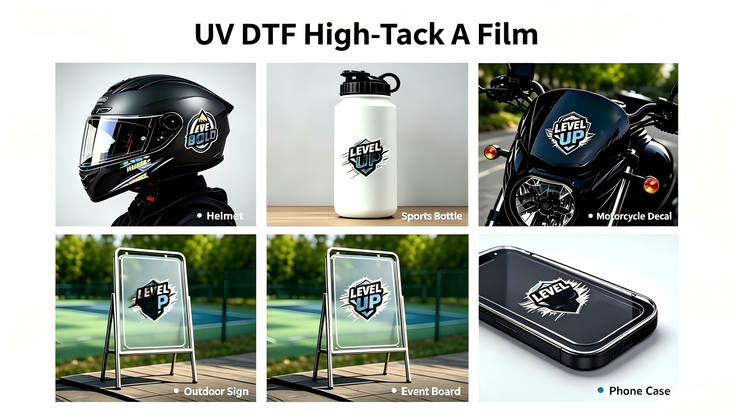 屋外用ラベルは剥がれませんか?Hanrun UV DTF ハイタック A フィルムは、5B の粘着力と 3 年間の耐候性を実現し、信頼性の高い硬質表面の識別を実現します。